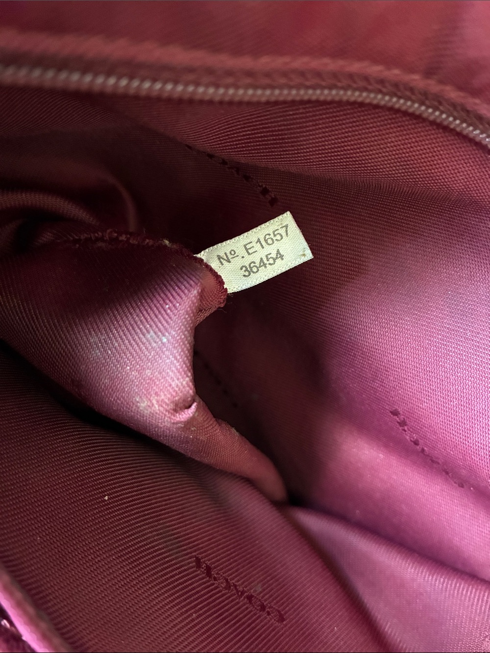 Coach Leather Turnlock Tote Purse, Oxblood Wine Red / Gold 36454 - Picture 6 of 16